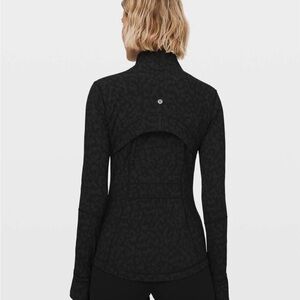 Lululemon Athletica Black Leopard Print Define Jacket